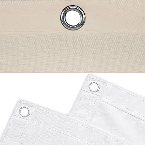 Voile d'ombrage rectangulaire 4.5x7m gris clair avec kit fixation