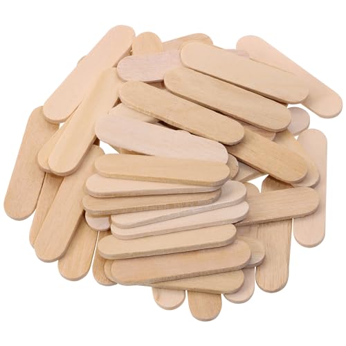 PPhtony Mini Wood Craft Sticks 50-Pack