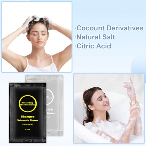 Toiletry Kits Homeless Personal Hygiene Kits for Homeless Care Package Supplies In Bulk, Disposable Travel Size Essential Women Men Toiletries Set for Hotel, Charity,Camping,Travel (60 Pack)4