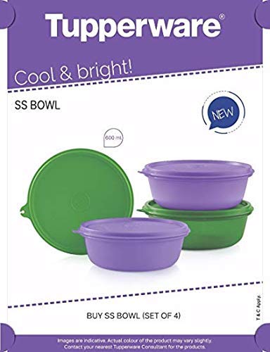 Tupperware Ss Bowl 600 ml (Set Of 4)