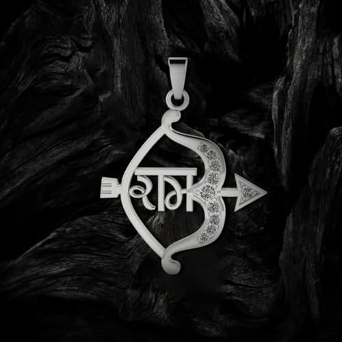 Image of Miss Highness 925 Sterling Pure Silver Pendant for Men & Women, Religious Pendants, Without Chain, Silver Jewellery with Authenticity Certificate, Birthday, Anniversary, Gift for Husband and Boyfriend