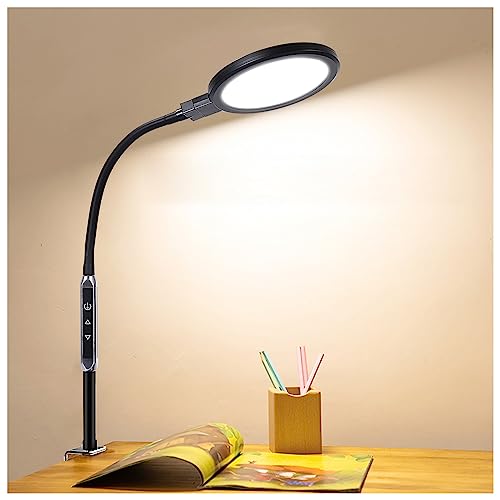 Lamqee Led Desk Light Gooseneck Table Lamp 15W Dimmable Task Light Usb Reading Lamp With Remote & Touch Control For Study Work Craft Video Conferencing Home Office, Warm White #TOP10