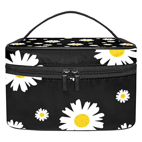 Trousse de maquillage de voyage marguerite pour l'organisation de vos cosmétiques