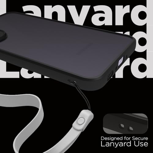 Image of RIGGEAR Shockproof Sleek Hybrid Armor Back Cover Case for Samsung Galaxy A37 5G (Smoke Black Matte PC + Black TPU Bumper)