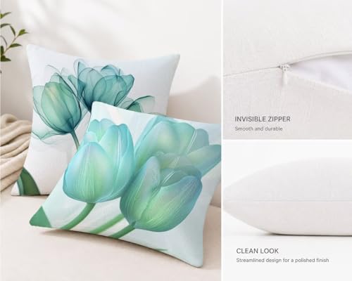 Décoration housse coussin en lin fleur de qualité supérieure avec zip