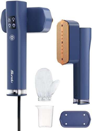 Steamer for Clothes,100ml Water Tank,Ironing Gloves,15s Fast Heat...