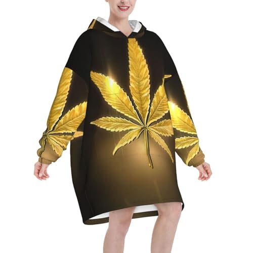 Couverture à capuche cannabis pour vos soirées cocooning canapé