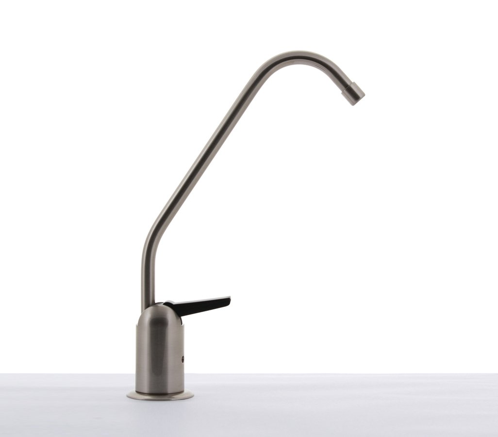 Hydronix LF-BLRAG-BN Osmosis inversa de largo alcance RO o grifo de agua filtrado, sin plomo, níquel cepillado con espacio de aire