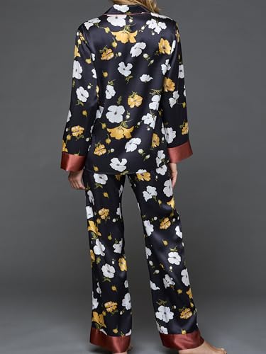 Women's 100% Silk Pajamas, Classic Fit, Evening Lounge Collection4