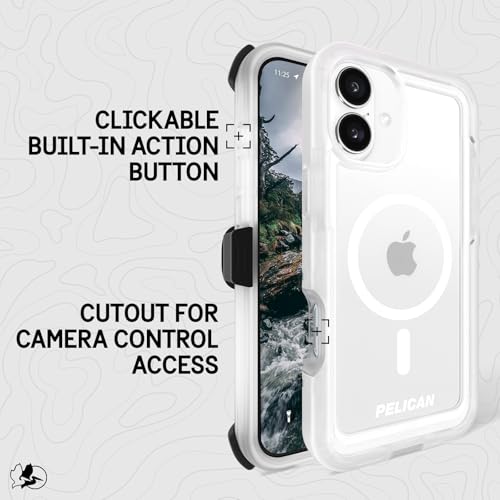 Pelican Voyager iPhone 16 Plus Case - Rugged MagSafe Phone Case - Clear - image 4