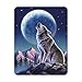 Deluxebase Magnet 3D LiveLife - Sonate du Clair de Lune de Aimant lenticulaire Puissant pour frigo 3D Loup. Magnet décoratif Enfants & Adultes avec Illustrations Licence Artiste renommé Jerry LoFaro