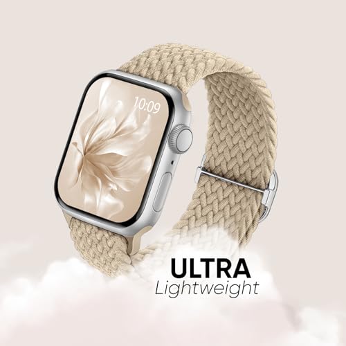 Image of 6 Pack Braided Stretchy Bands Compatible with Apple Watch Band 38mm 40mm 41mm 42mm 44mm 45mm 46mm 49mm Women Men, Adjustable Nylon Solo Loop Elastic Straps for iWatch Series 11 10 9 8 7 6 5 4 SE Ultra