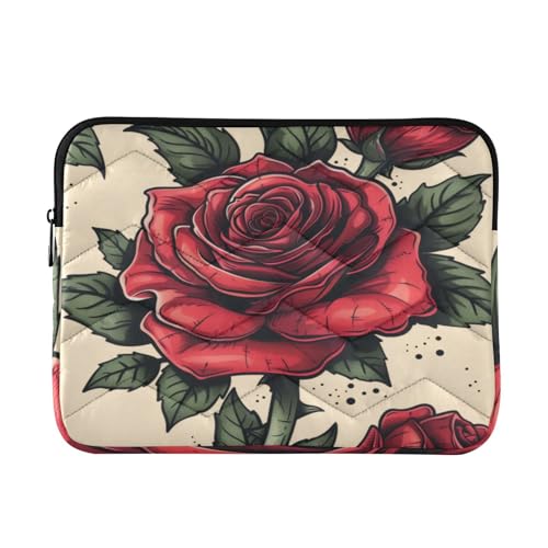 Funda para portátil 13-14 pulg diseño rosa, impermeable y resistente