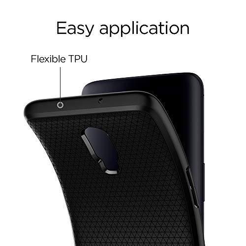 Spigen Liquid Air for OnePlus 6T Case, OnePlus 6T Back Cover - TPU｜Matte Black
