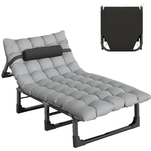 Portable Folding Camping Cot, Adjustable...