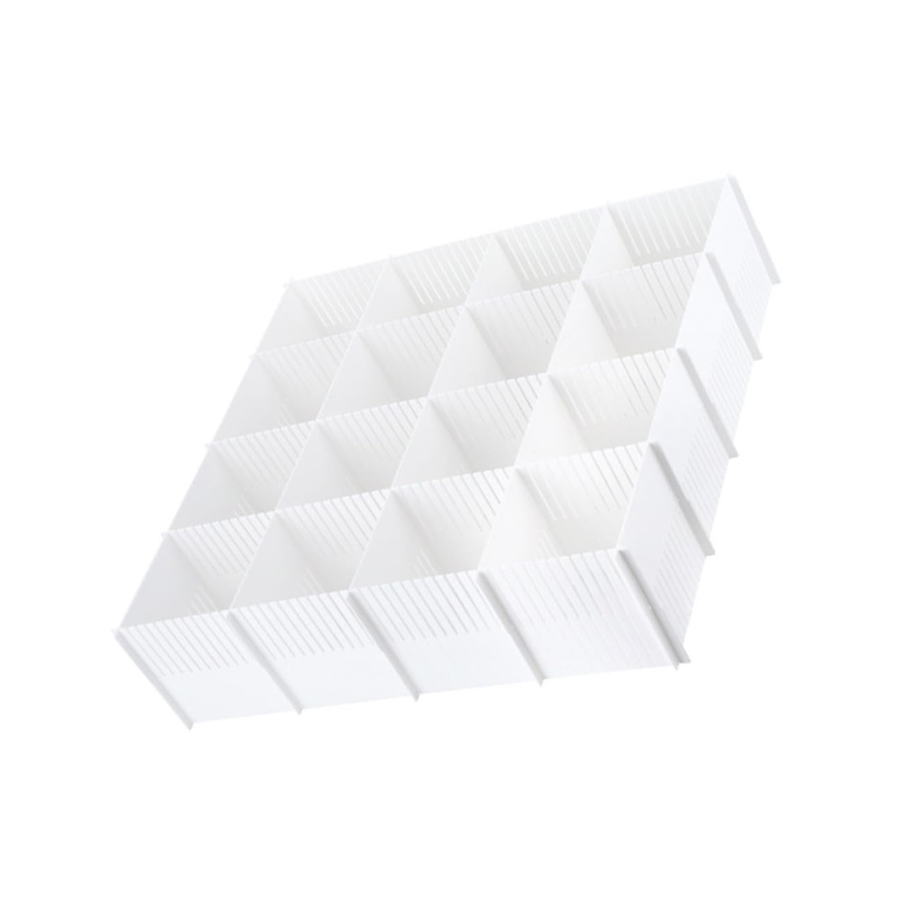 Divisori per Cassetti 10 Pezzi in Plastica per Organizzazione Casa Combinazione Libera per Separare e Ordinare Biancheria e Calze