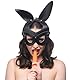 XRBrands-MasterSeries XR Brands - Master Series - Bad Bunny Bunny Mask - schwarz, 142.4 g