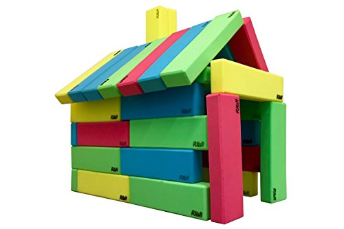 RIWI® 36er Baustein Set | XXL Schaumstoff Bauklötze | große weiche...