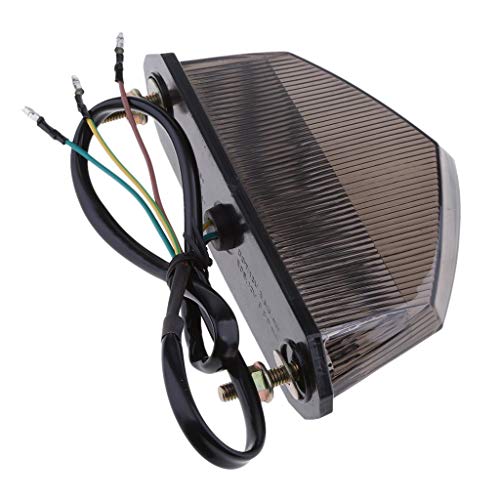 Motorcycle 10 LEDs CLear Tail Light with Brake Stop Turn Signal Function Universal For Dirt Bike Buggy Chooper Cruiser ATV