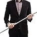 OUERMAMA 150CM Silver Color Magic Appearing Cane Metal Appearing Wand with Video Tutorial Stage Magic Trick