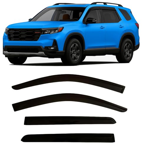 2023-2026 Tape-On Rain Guards for Honda Pilot Side Window Deflector
