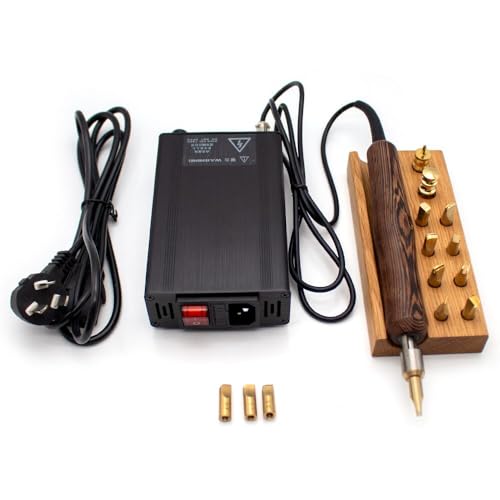 Jieotwice Electric Leather Heat Edge Creaser Machine, Sealing Stamping Heater Folder Creasing Scoring Hot Process Grooving Iron 110V-220V