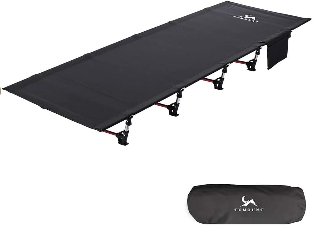 Ultralight Folding Camping Cot Compact Outdoor Military Camp Beach Sleeping Bed for Mountaineering Hiking Travel Tent Lightweight Backpacking…