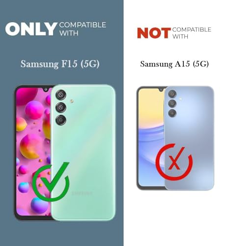 Image of Jkobi Lifetime Anti-Yellow Clear Back Cover Case for Samsung Galaxy F15 5G (Sleek Hard Crystal | Shockproof and Camera Protection)