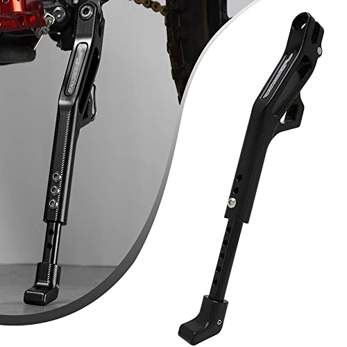 JFG RACING Support Bequille Laterale Moto,Bequille Laterale Réglable Support Roue Arrière pour sur Ron Light Bee S/X X160/X260/Eride Pro 3.0-Noir