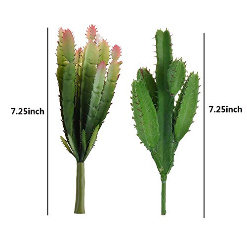 Warmsky Set Of 3 Pcs Artificial Succulent Plants Faux Cactus Cacti Plant Diy Material For Home Decor Flower Arrangement #TOP1