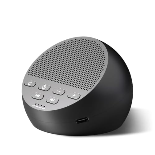 Portable Sound Machine White Noise Machine Nonstop 30 Soothing Sounds for Baby Kids Adults Pink Noise Sleep Machine 36-Level Vol Auto-Off Timer Memory Function for Home Travel Office