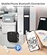 Phomemo Etikettendrucker, Mini Bluetooth P12 Beschriftungsgerät Selbstklebend, Etikettiergerät Kompatibel with iOS & Android Phone, Thermotransfer-Label Printer für Zuhause, Büro