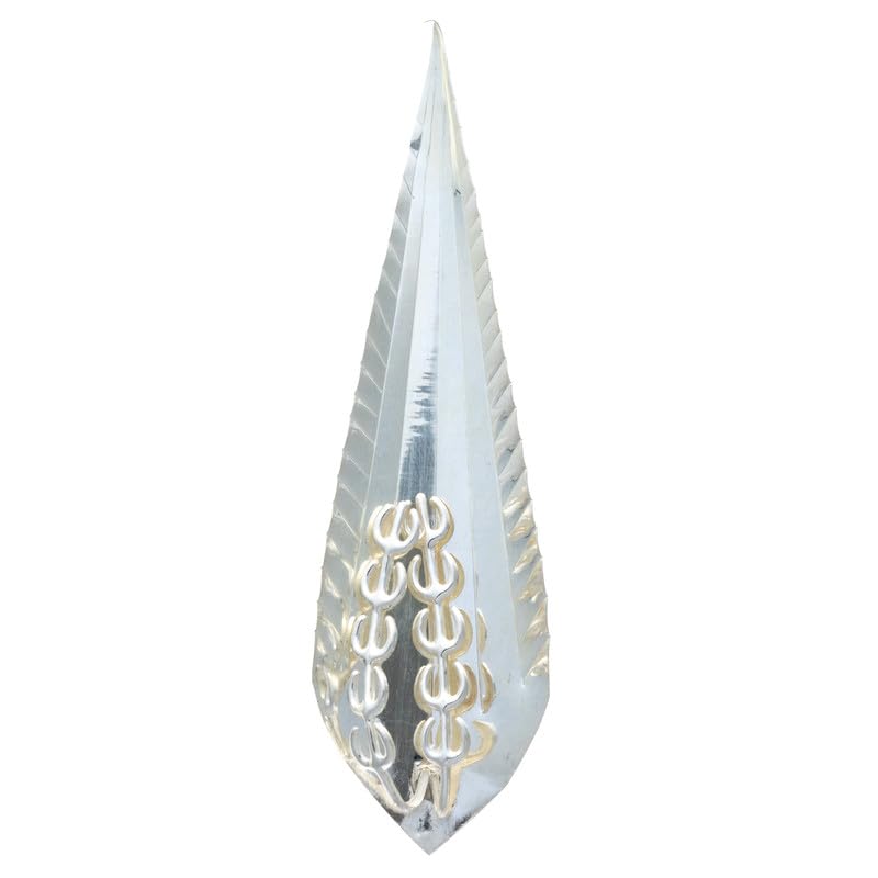 House of Aadyaa Handmade Kevda Leaf Pooja Article | 92.5 Sterling Silver Temple Art-picture-30