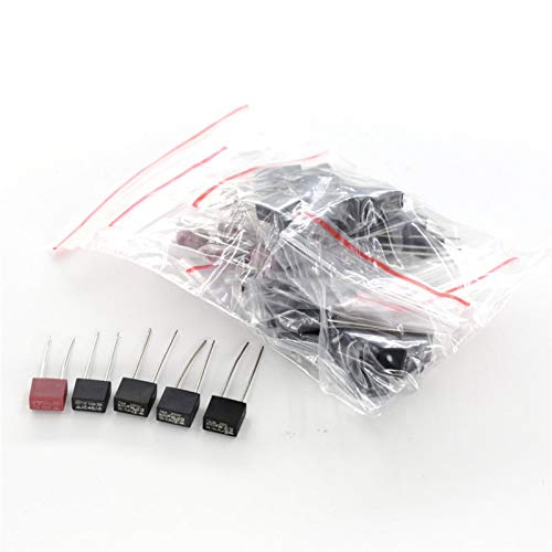 Fuses 50PCS Square Fuse Kit Rectangle Protective Slow Blow T1A T3.15A T4A T5A T6.3A 250V SS-5 2Pin Assortment 5Kinds Each 10PCS miniatura 1