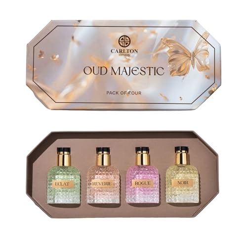 Carlton London Women Oud Perfume Gift – Gift Pack of 4 (30ml Each) | Perfume Gift Set for Girls and Women | Long-Lasting Fragrance