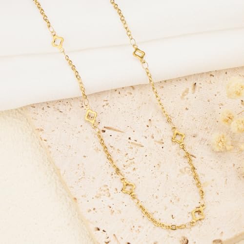 GTVOODX Gold Plated Four Leaf Clover Chain for Permanent Jewelry Making 5 Meters Stainless Steel Cable Chain Spool Bulk for DIY Bracelet with 10 Lobster Clasps and 30 Jump Rings - Image 6
