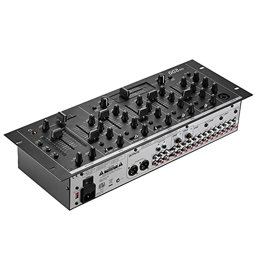 Mesa de Mezclas,ERYUE Profesional de 5 canales para DJ de montaje en rack mezclador estéreo consola...