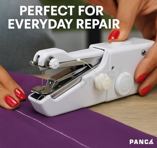 Image of PANCA Handy Stitch Mini Hand Sewing Machine | Portable Stapler Style Silai Machine for Quick Repairs & Home Tailoring | Lightweight Handheld Stitching Tool (Handy Stitch)