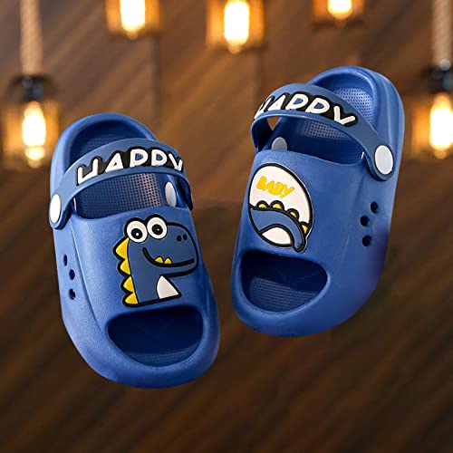 Baby Boys Girls Cute Slip On Slides Sandals Summer Open Toe Dinosaur Slide Slippers Sandals Anti-slip Water Shoes2