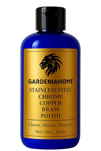 Gardeniahome Metal Polish Paste 250g (8.8 oz) – Brass, Copper, Chrome and Stainless Steel Cleaner...