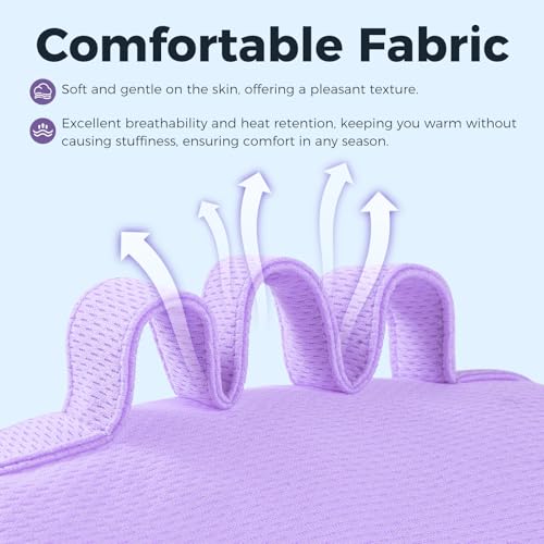 Palm Grips, Hand Contracture Cushions, Finger Grips, Finger Splitter, Palm Protector for Hand Contracture, Grip Strengthener Pad for Elderly, Stress Relief, Sweat Resistant, Washable, Purple, S, 2 Pcs