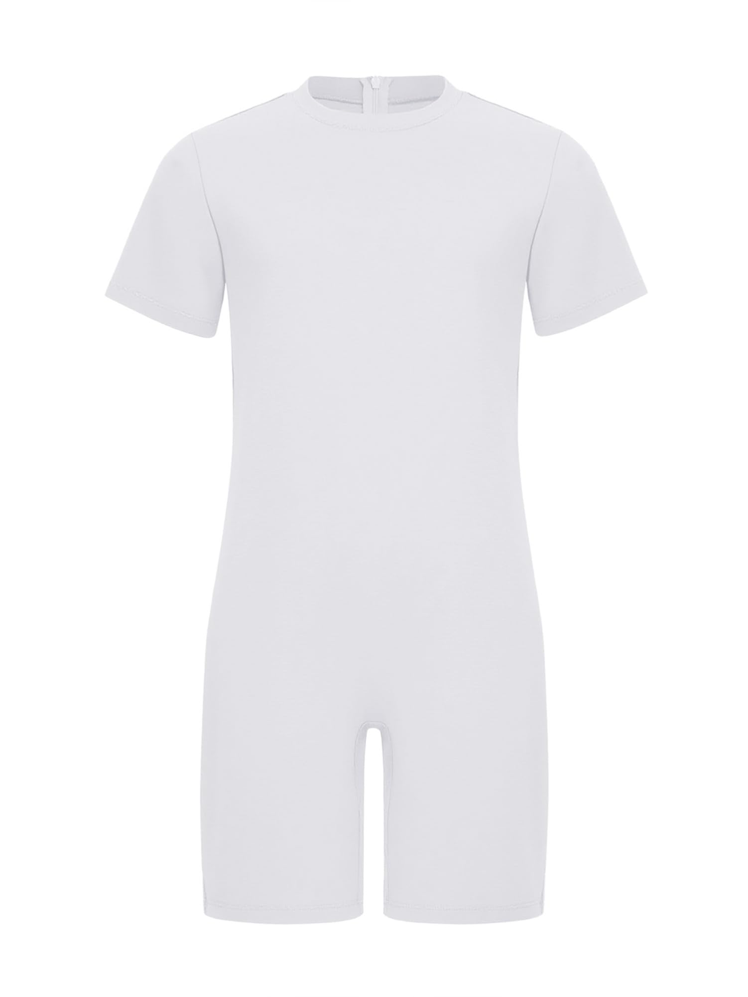 CHICTRY 3 Pezzi Body in Cotone a Manica Corta Ragazzo Pagliaccetto con Bottoni e Zip Tutina per Bambini con Esigenze Speciali Pigiama Sanitario Intero Estivo