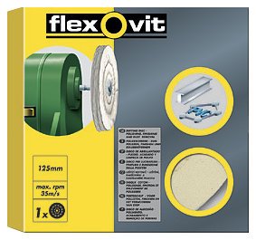 Flexovit 63642556858 Disques de polissage, 35 vitesses max. m/s, 125 mm diamètre Cover