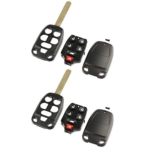 Case Shell Key Fob Keyless Entry Remote fits Honda Odyssey 2011 2012 2013 (N5F-A04TAA) Set of 2
