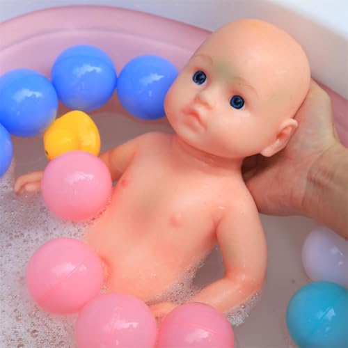 Muñeca bebé realista de silicona de 16.5 pulgadas miniatura 6