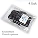 SGH Pro Extra Thick Military Grade Dual Adjustable Quick Side Release Buckles 2' Wide 4 Pack Clips Snaps No Sewing Heavy Duty Plastic Replacement for Nylon Strap Webbing Boat Cover Backpack Fanny Pack