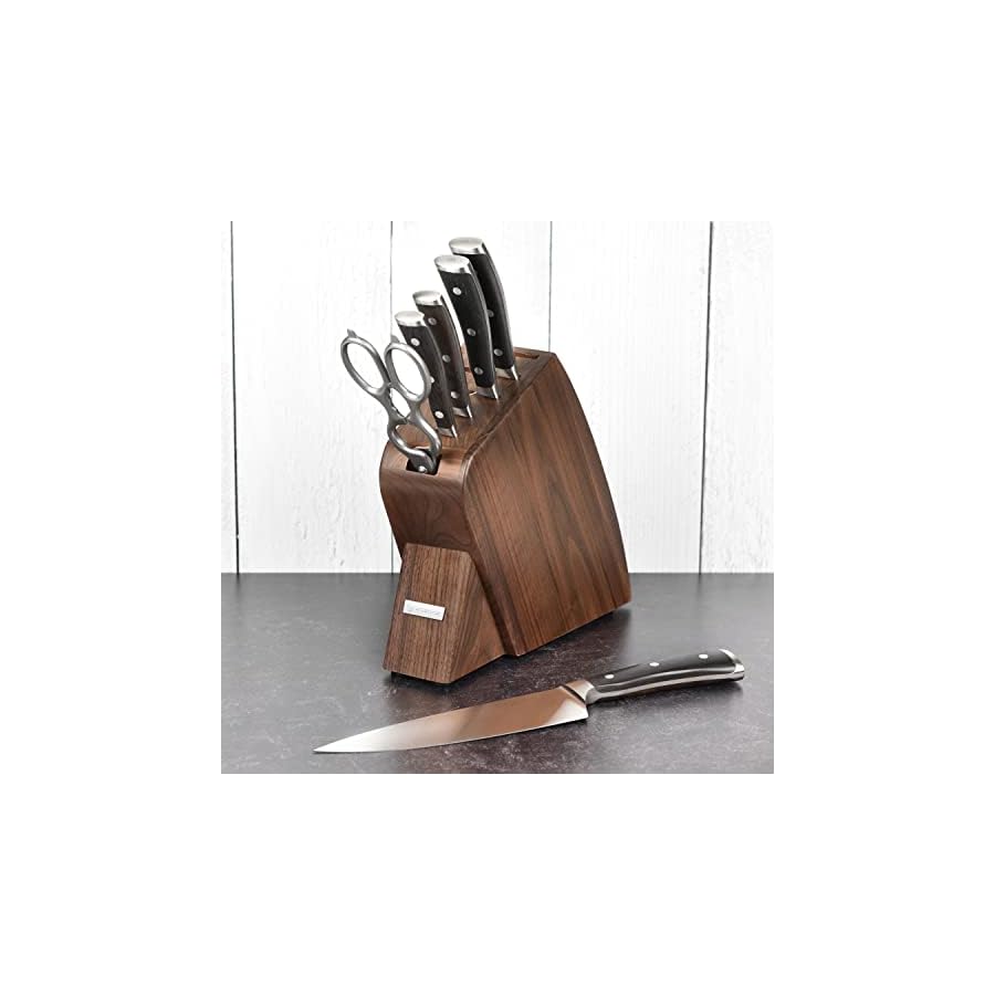 Wusthof IKON Blackwood 7 Piece Slim Knife Block Set