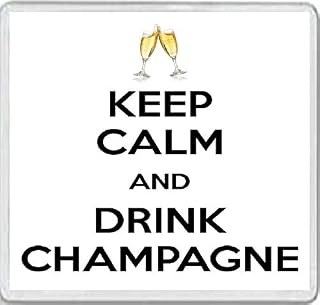 Keep Calm and Drink Champagne - Large Square Acrylic Coaster