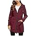 Regenjacke mit Kapuze Damen Wasserdicht Atmungsaktiv Regenparka Winddicht Regenmantel Sportjacken Wasserdicht Regenfest Sonnenschutz Sportswear Regenanzug Jacken Mantel für Sommer und Herbst
