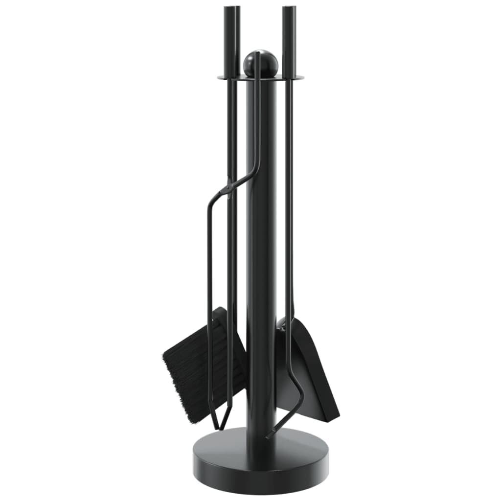 INLIFE Juego de herramientas para chimenea de 5 piezas, 18 x 56 cm, de acero, para casa y jardín, accesorios para chimeneas y estufas de leña (3,78 kg)